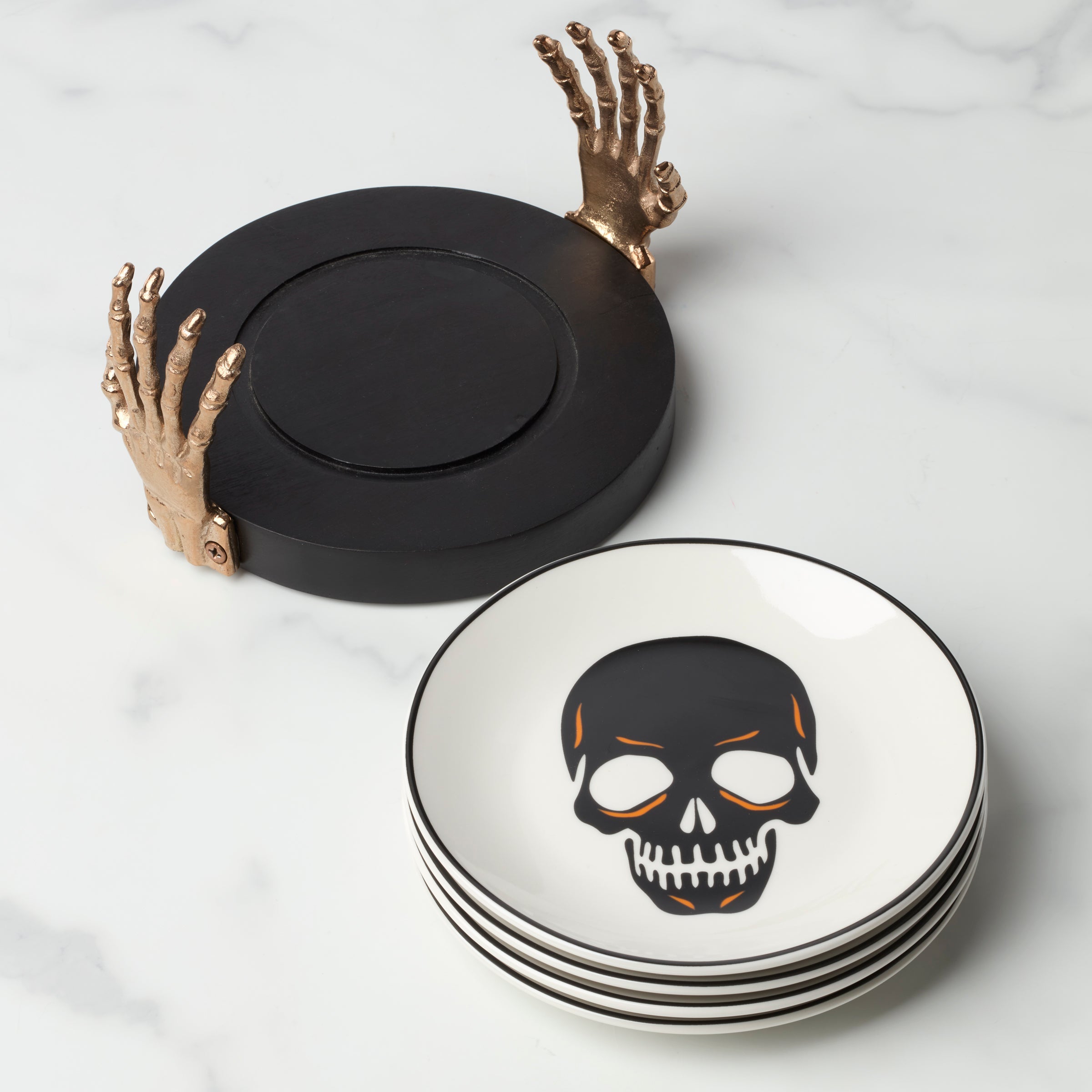 Vintro Halloween Tidbit Plates Holder