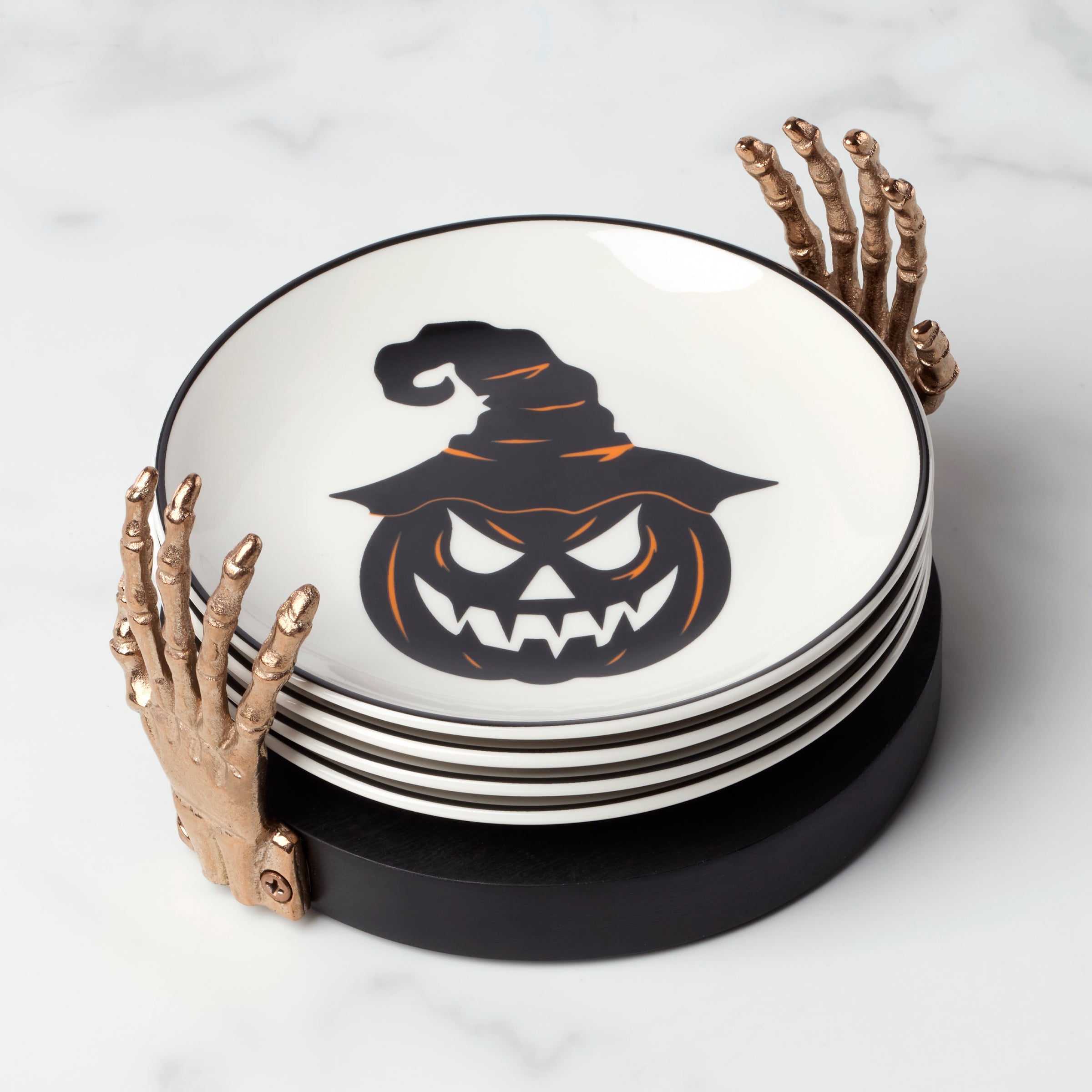 Vintro Halloween Tidbit Plates Holder
