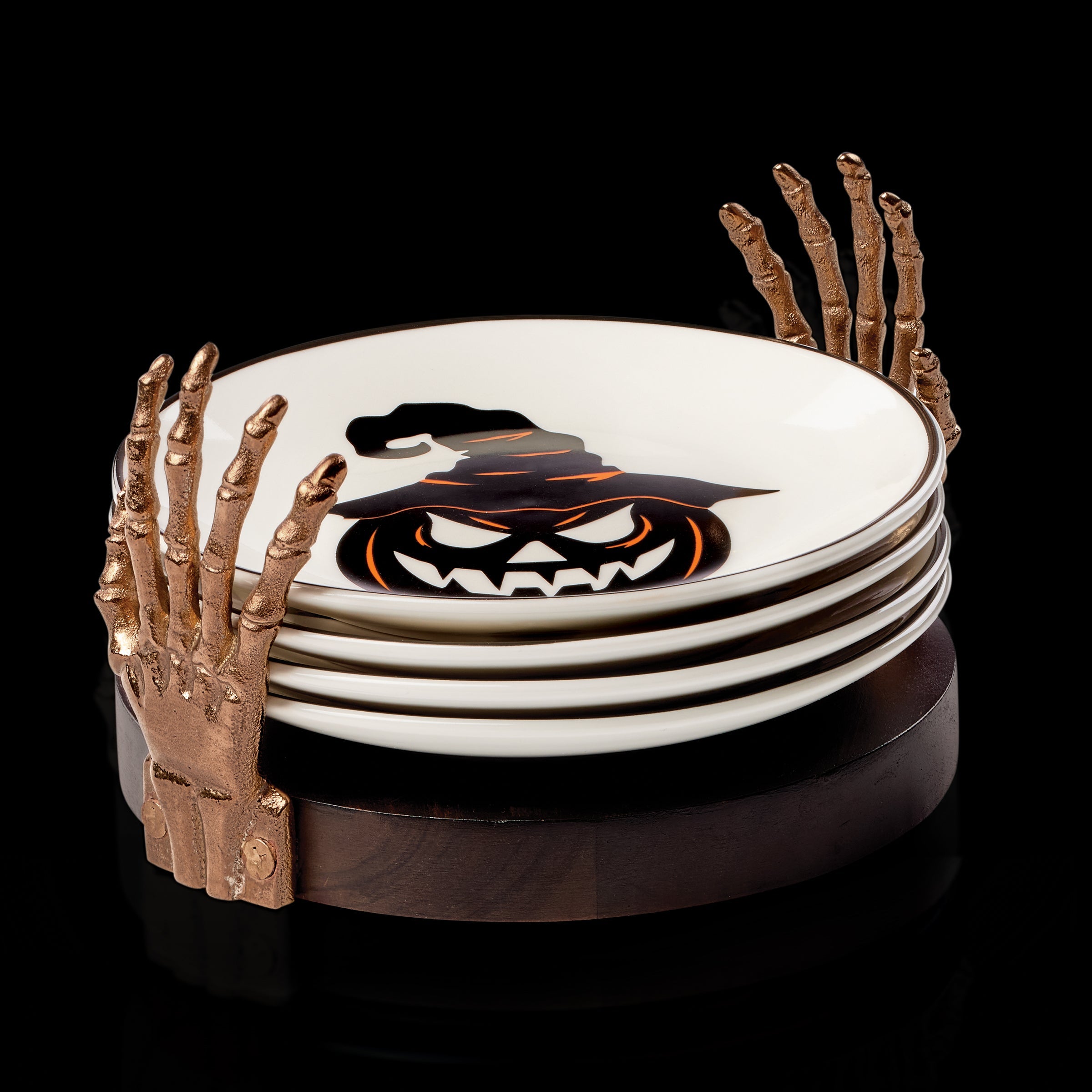 Vintro Halloween Tidbit Plates Holder